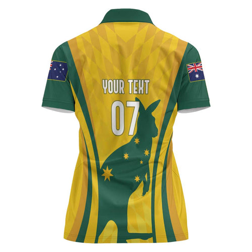 Australia Socceroos Custom Women Polo Shirt 2026 Forever Golden - Aussie Hoodie