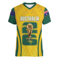 Australia Socceroos Custom Women V-Neck T-Shirt 2026 Forever Golden - Aussie Hoodie