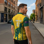 Australia Socceroos Custom Zipper Polo Shirt 2026 Forever Golden - Aussie Hoodie