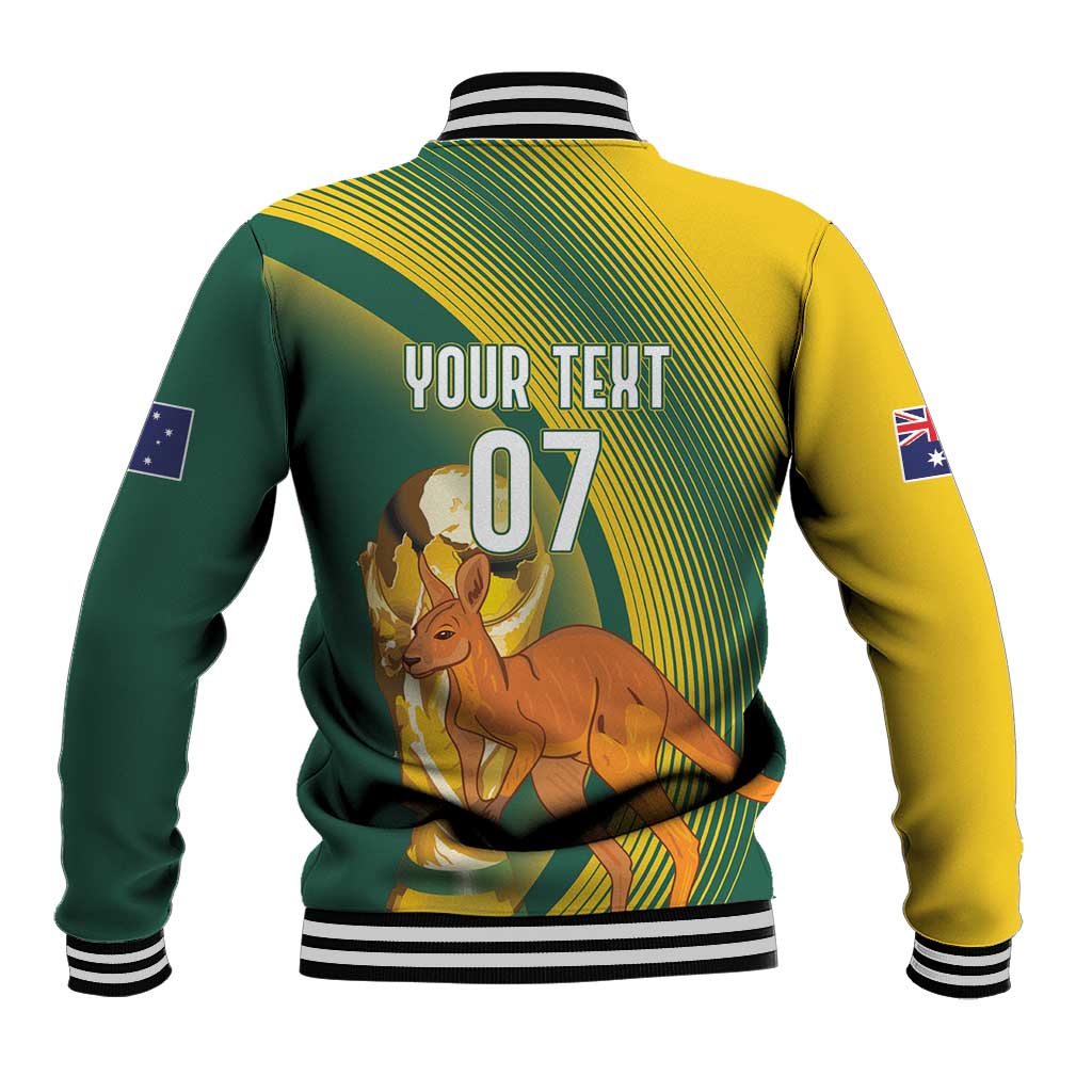 Australia Socceroos WC2026 Custom Baseball Jacket Golden Champions - Aussie Hoodie