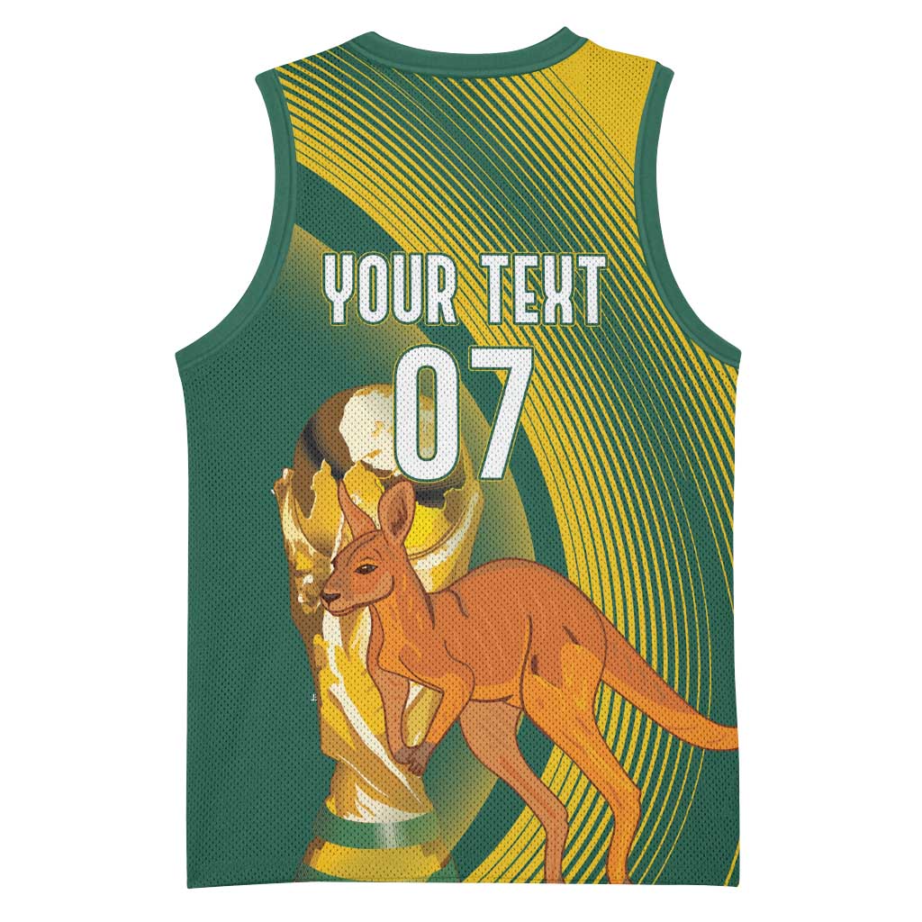 Australia Socceroos WC2026 Custom Basketball Jersey Golden Champions - Aussie Hoodie