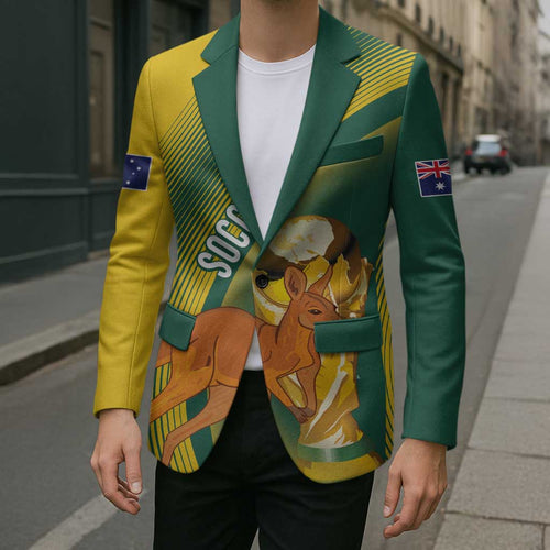 Australia Socceroos WC2026 Custom Blazer Golden Champions - Aussie Hoodie