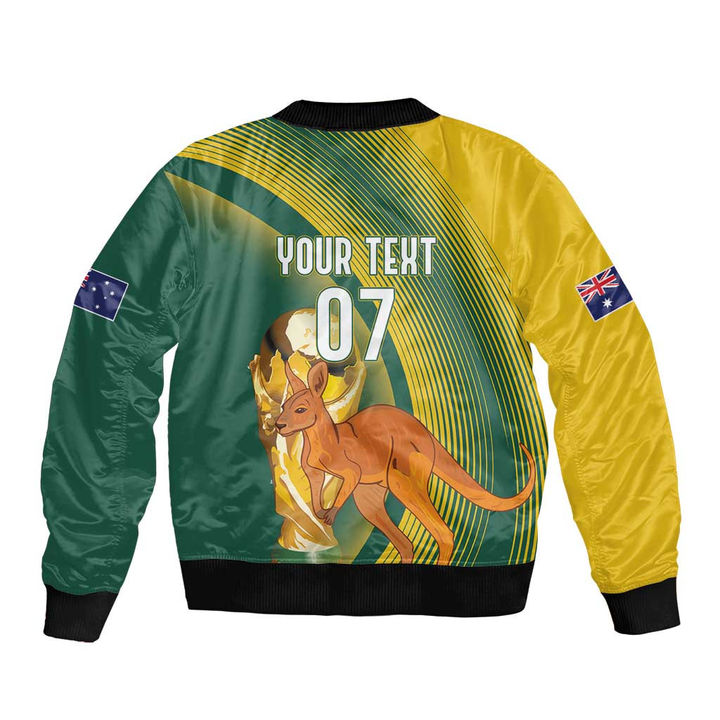 Australia Socceroos WC2026 Custom Bomber Jacket Golden Champions - Aussie Hoodie