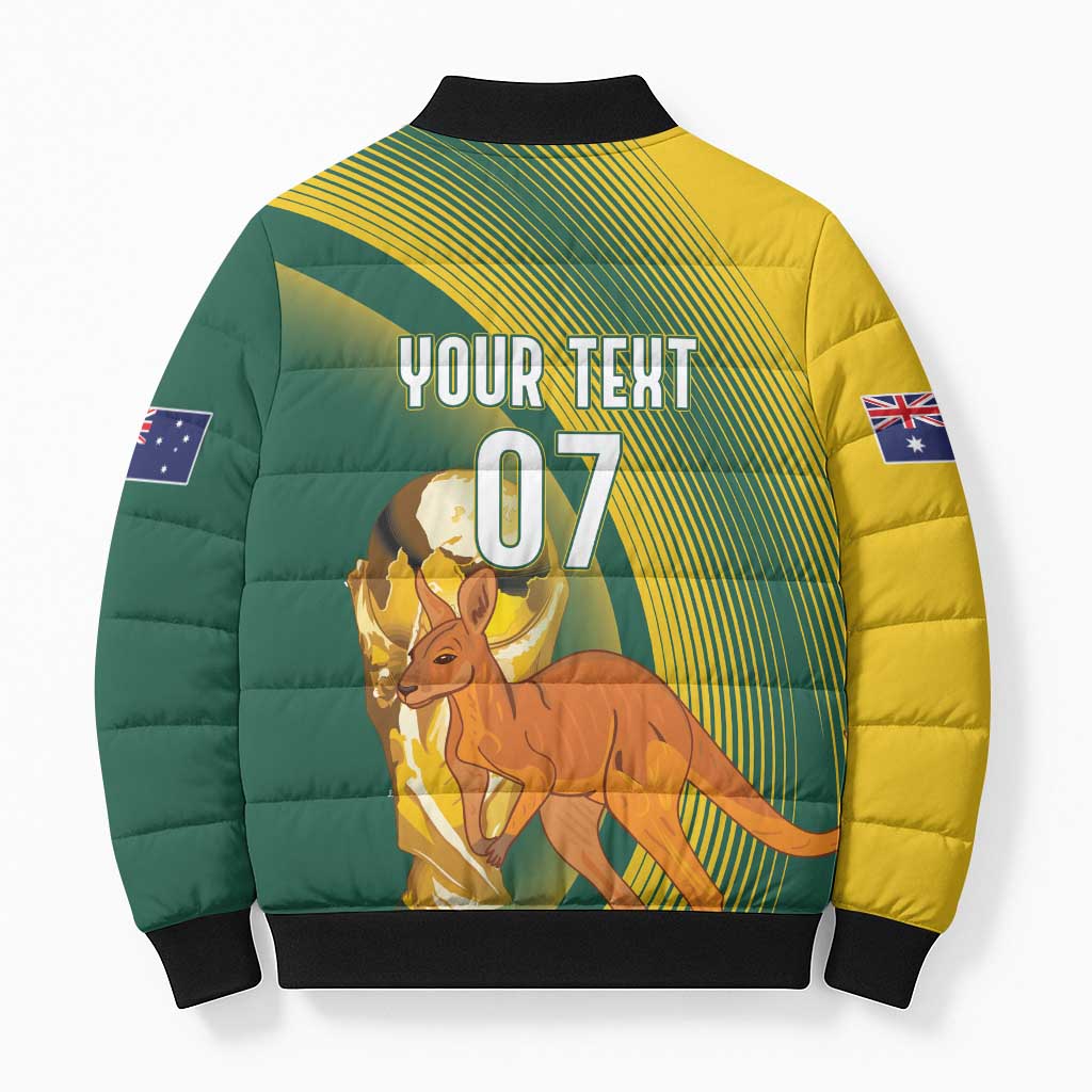 Australia Socceroos WC2026 Custom Bomber Puffer Jacket Golden Champions - Aussie Hoodie