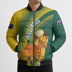 Australia Socceroos WC2026 Custom Bomber Puffer Jacket Golden Champions - Aussie Hoodie