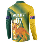 Australia Socceroos WC2026 Custom Button Sweatshirt Golden Champions - Aussie Hoodie