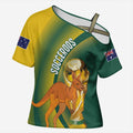 Australia Socceroos WC2026 Custom Cross Shoulder Shirt Golden Champions - Aussie Hoodie