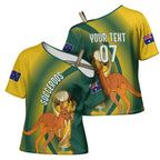 Australia Socceroos WC2026 Custom Cross Shoulder Shirt Golden Champions - Aussie Hoodie