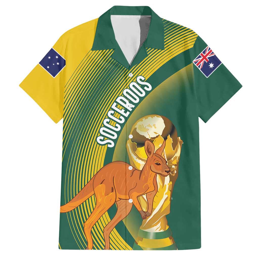 Australia Socceroos WC2026 Custom Hawaiian Shirt Golden Champions - Aussie Hoodie