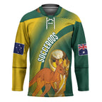Australia Socceroos WC2026 Custom Hockey Jersey Golden Champions - Aussie Hoodie