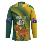 Australia Socceroos WC2026 Custom Hockey Jersey Golden Champions - Aussie Hoodie