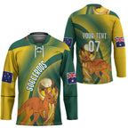 Australia Socceroos WC2026 Custom Hockey Jersey Golden Champions - Aussie Hoodie