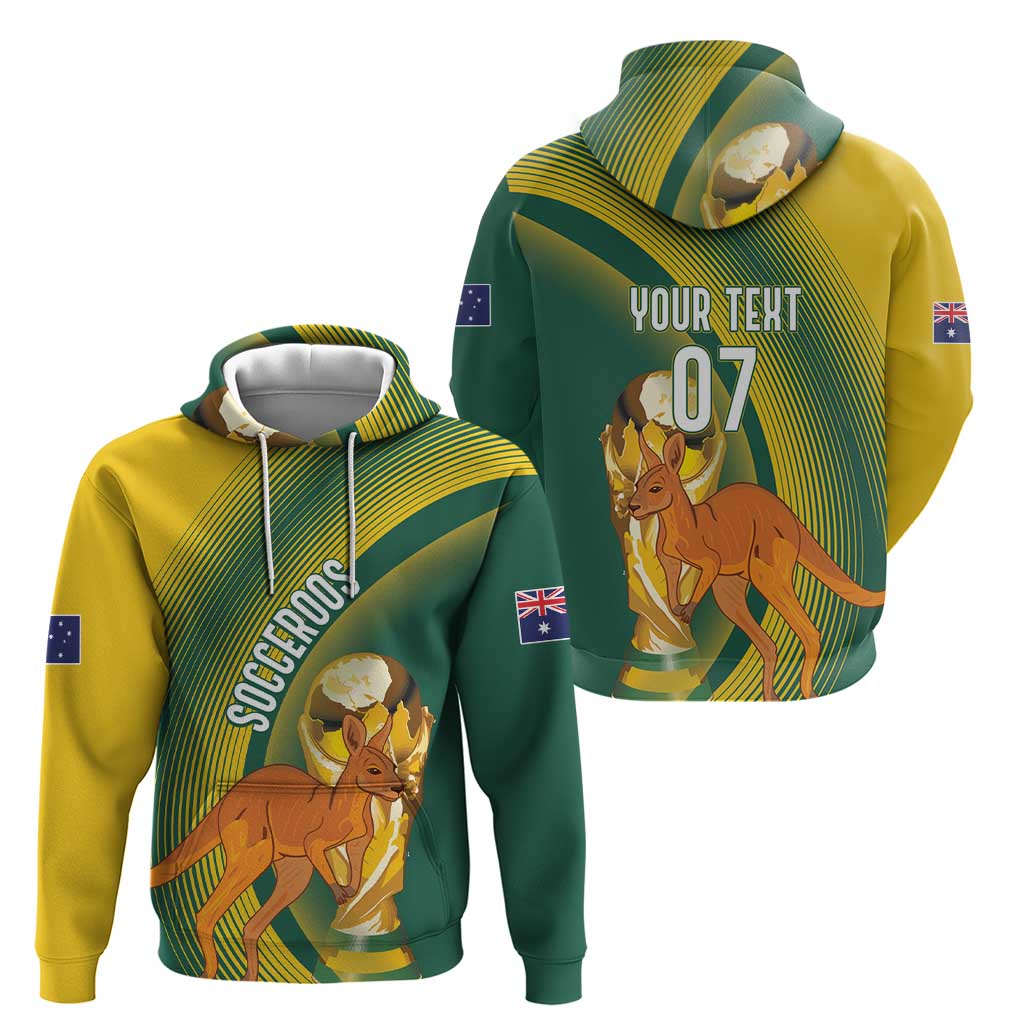 Australia Socceroos WC2026 Custom Hoodie Golden Champions - Aussie Hoodie