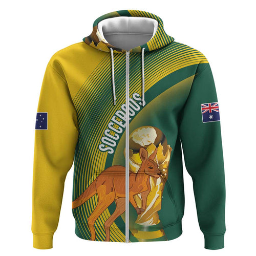 Australia Socceroos WC2026 Custom Hoodie Golden Champions - Aussie Hoodie