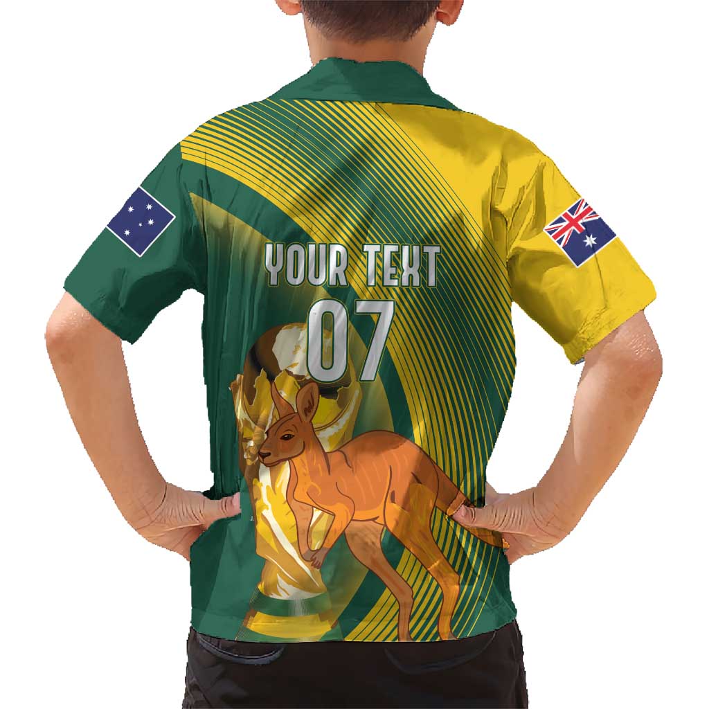Australia Socceroos WC2026 Custom Kid Hawaiian Shirt Golden Champions - Aussie Hoodie