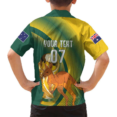 Australia Socceroos WC2026 Custom Kid Hawaiian Shirt Golden Champions - Aussie Hoodie
