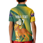 Australia Socceroos WC2026 Custom Kid Polo Shirt Golden Champions - Aussie Hoodie