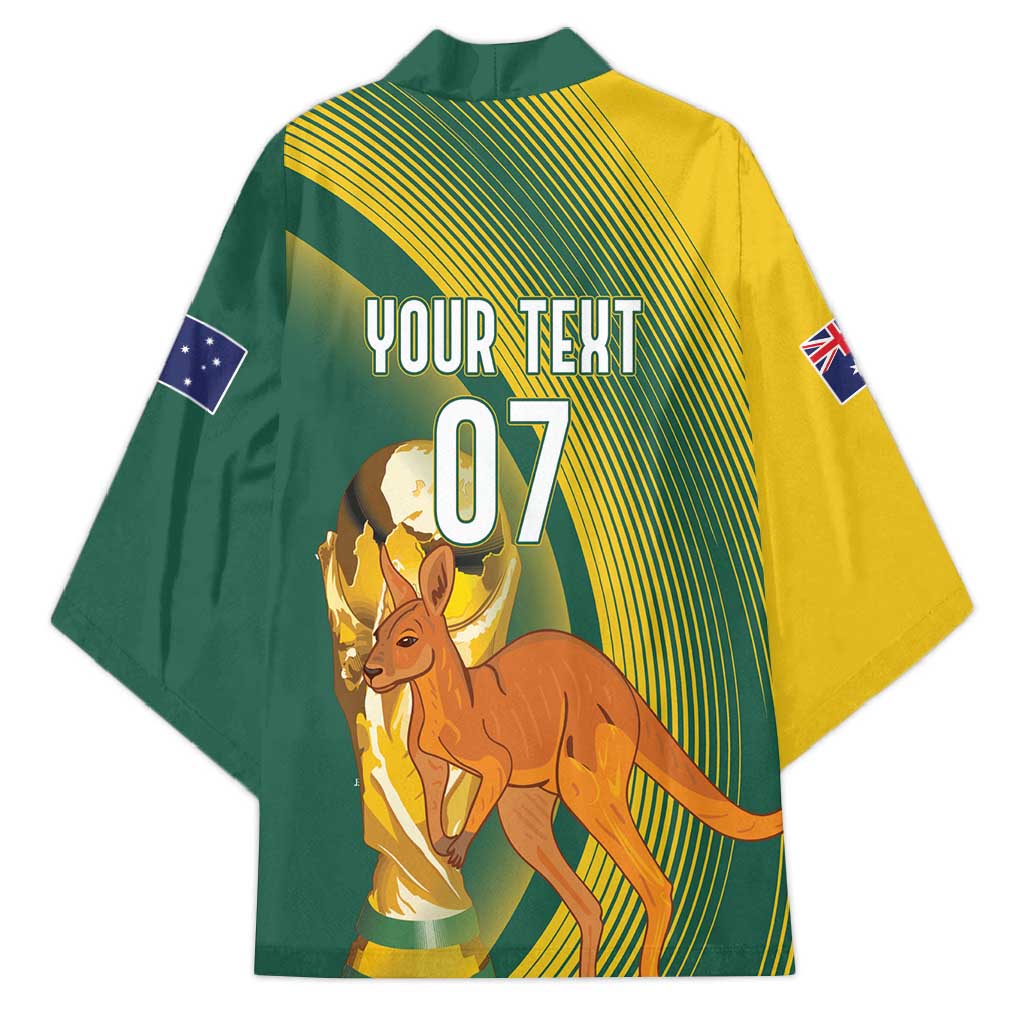 Australia Socceroos WC2026 Custom Kimono Golden Champions - Aussie Hoodie
