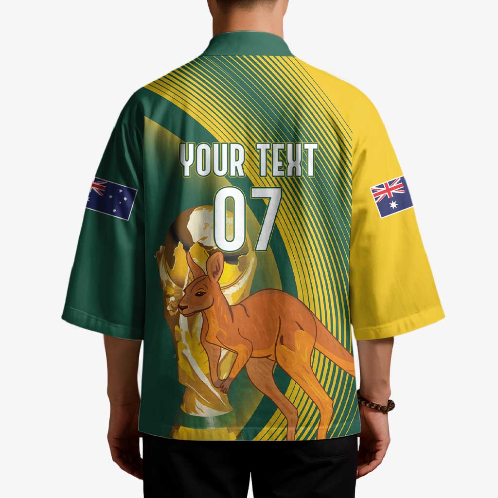Australia Socceroos WC2026 Custom Kimono Golden Champions - Aussie Hoodie