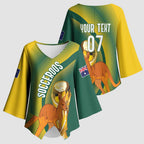 Australia Socceroos WC2026 Custom Kimono Sleeve Blouse Golden Champions - Aussie Hoodie