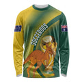 Australia Socceroos WC2026 Custom Long Sleeve Shirt Golden Champions - Aussie Hoodie