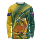 Australia Socceroos WC2026 Custom Long Sleeve Shirt Golden Champions - Aussie Hoodie