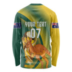 Australia Socceroos WC2026 Custom Long Sleeve Shirt Golden Champions - Aussie Hoodie