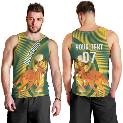 Australia Socceroos WC2026 Custom Men Tank Top Golden Champions - Aussie Hoodie