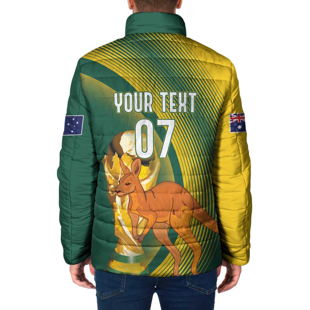 Australia Socceroos WC2026 Custom Padded Jacket Golden Champions - Aussie Hoodie