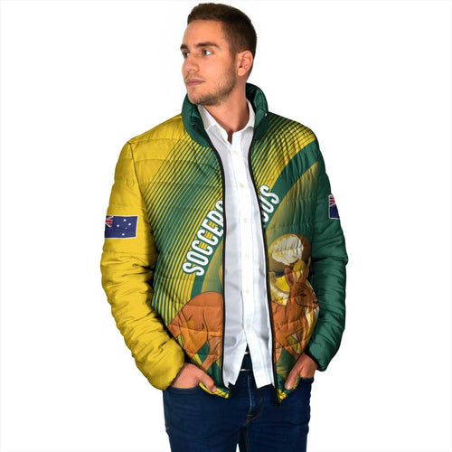 Australia Socceroos WC2026 Custom Padded Jacket Golden Champions - Aussie Hoodie
