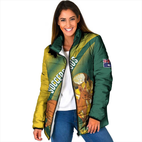 Australia Socceroos WC2026 Custom Padded Jacket Golden Champions - Aussie Hoodie