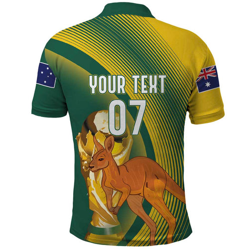Australia Socceroos WC2026 Custom Polo Shirt Golden Champions - Aussie Hoodie