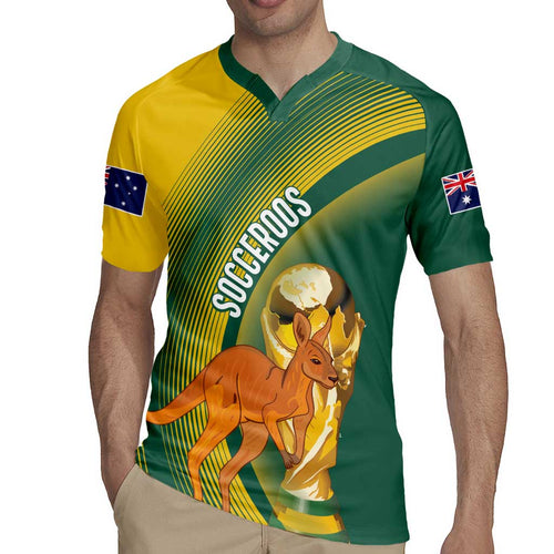 Australia Socceroos WC2026 Custom Rugby Jersey Golden Champions - Aussie Hoodie