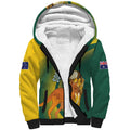 Australia Socceroos WC2026 Custom Sherpa Hoodie Golden Champions - Aussie Hoodie