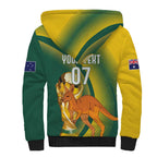 Australia Socceroos WC2026 Custom Sherpa Hoodie Golden Champions - Aussie Hoodie