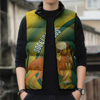 Australia Socceroos WC2026 Custom Sleeveless Puffer Jacket Golden Champions - Aussie Hoodie