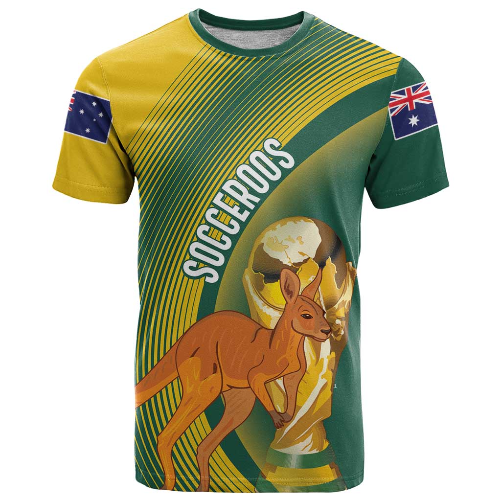 Australia Socceroos WC2026 Custom T Shirt Golden Champions - Aussie Hoodie
