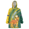 Australia Socceroos WC2026 Custom Wearable Blanket Hoodie Golden Champions - Aussie Hoodie