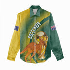 Australia Socceroos WC2026 Custom Women Casual Shirt Golden Champions - Aussie Hoodie