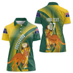 Australia Socceroos WC2026 Custom Women Polo Shirt Golden Champions - Aussie Hoodie
