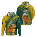 Australia Socceroos WC2026 Custom Zip Hoodie Golden Champions - Aussie Hoodie