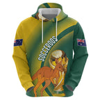 Australia Socceroos WC2026 Custom Zip Hoodie Golden Champions - Aussie Hoodie