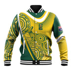 Australia Custom Indigenous Baseball Jacket WC2026 Socceroos Aboriginal Arts - Aussie Hoodie