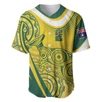 Australia Custom Indigenous Baseball Jersey WC2026 Socceroos Aboriginal Arts - Aussie Hoodie