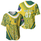 Australia Custom Indigenous Baseball Jersey WC2026 Socceroos Aboriginal Arts - Aussie Hoodie