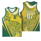 Australia Custom Indigenous Basketball Jersey WC2026 Socceroos Aboriginal Arts - Aussie Hoodie