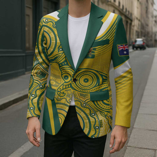 Australia Custom Indigenous Blazer WC2026 Socceroos Aboriginal Arts - Aussie Hoodie