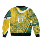 Australia Custom Indigenous Bomber Jacket WC2026 Socceroos Aboriginal Arts - Aussie Hoodie