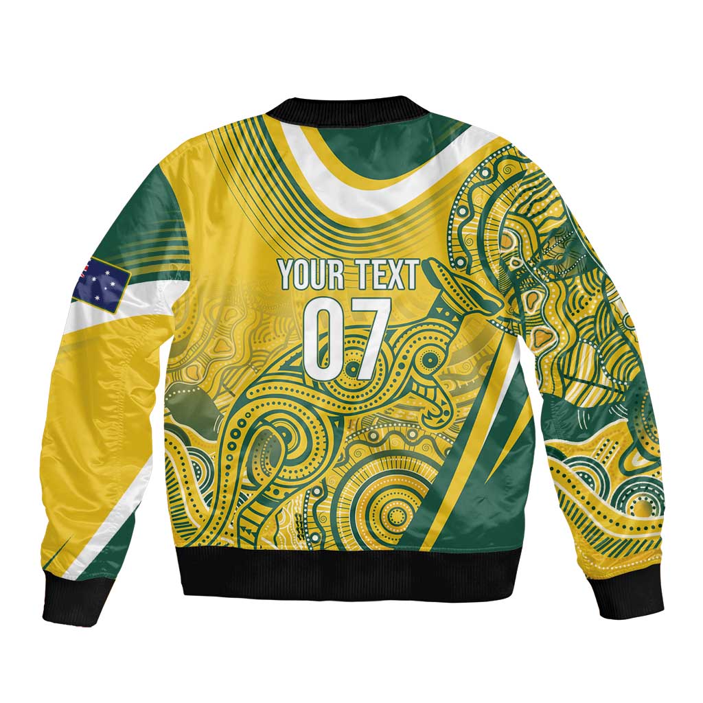 Australia Custom Indigenous Bomber Jacket WC2026 Socceroos Aboriginal Arts - Aussie Hoodie