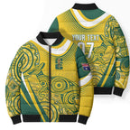 Australia Custom Indigenous Bomber Puffer Jacket WC2026 Socceroos Aboriginal Arts - Aussie Hoodie